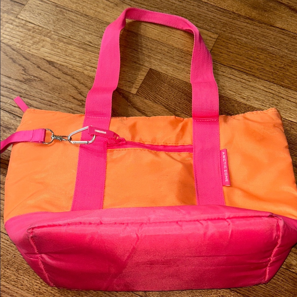 Arctic Zone Orange and Pink Women's Tote Bag